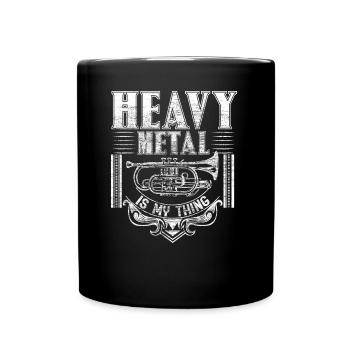 Trumpet Wind Instrument Music Gift Idea - Full Colour Mug - black - Front
