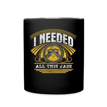Saxophone Jazz Musical - Mug uni - noir - Devant