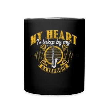 Saxophone Jazz Band Cadeau - Mug uni - noir - Devant
