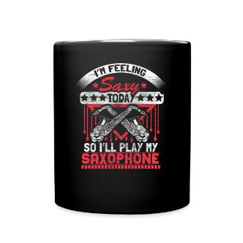 Saxophone Orchestra Chapel - Full Colour Mug - black - Front