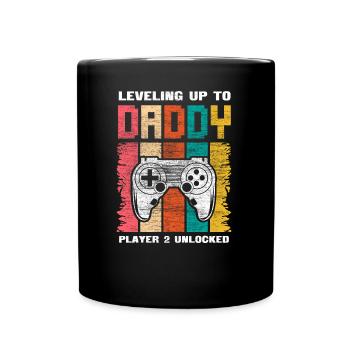Père Fils Bébé Papa Cadeau - Mug uni - noir - Devant