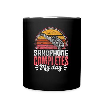 Saxophone Blues Concert Cadeau - Mug uni - noir - Devant