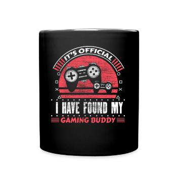 Vater und Sohn Eltern Daddy Geschenk - Tasse einfarbig - Schwarz - Vorne