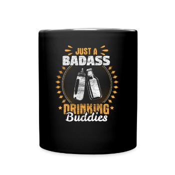 Vater & Sohn Eltern Familie - Tasse einfarbig - Schwarz - Vorne