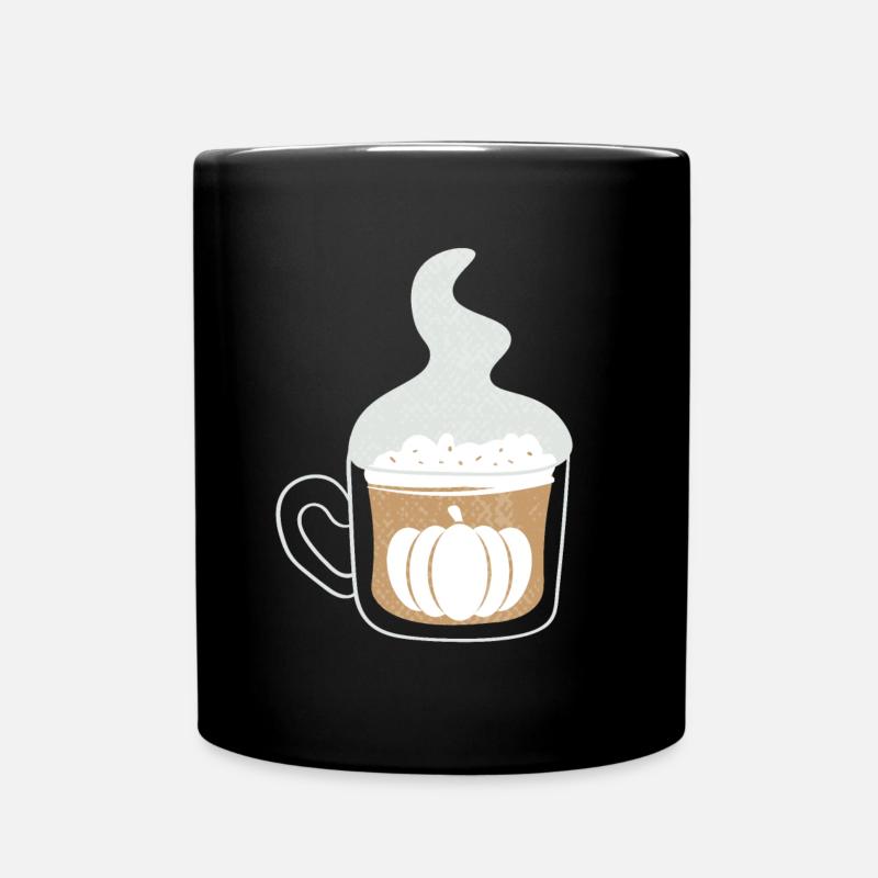 Café à la citrouille - Mug uni - noir