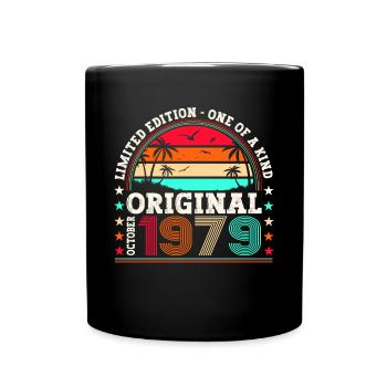 Original Octobre 1979 43ème Anniversaire Cadeau Cool - Mug uni - noir - Devant