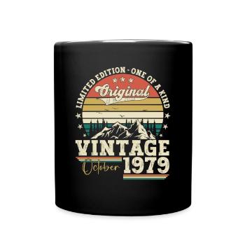 Original Octobre 1979 43ème Anniversaire Cadeau Cool - Mug uni - noir - Devant