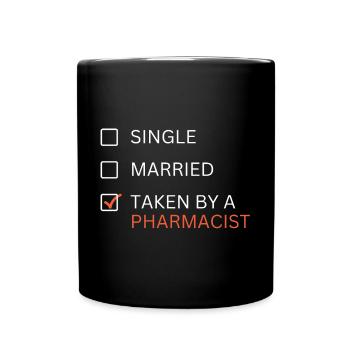 Married to pharmacist - Full Colour Mug - black - Front