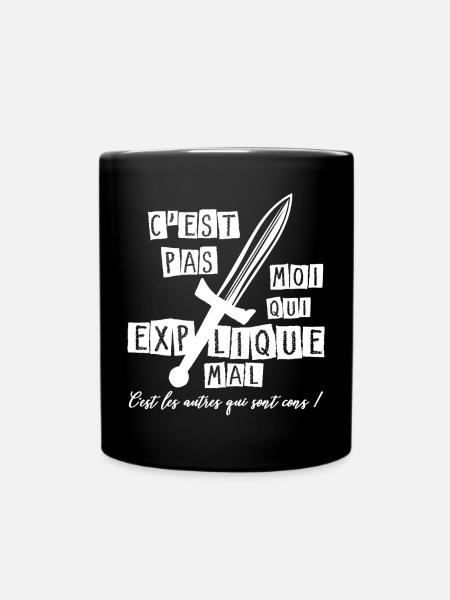 C'est pas moi... c'est les autres qui sont cons ! - Mug uni - noir