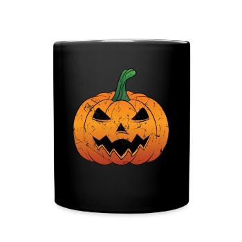 Citrouille Jack-O-Lantern Halloween Spooky Season - Mug uni - noir - Devant