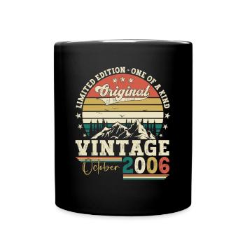 Original October 2006 16th Birthday Gift Cool - Full Colour Mug - black - Front