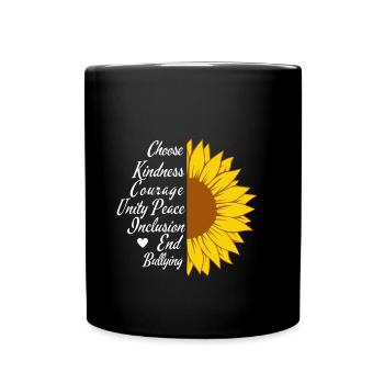 Sunflower of inclusion - Full Colour Mug - black - Front