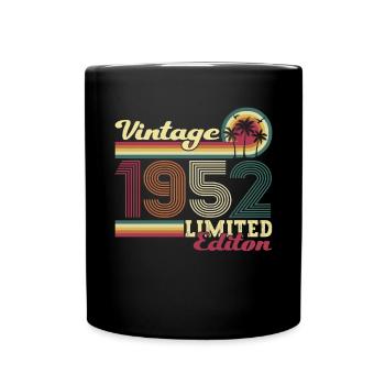 Cadeau original vintage 1952 70ème anniversaire - Mug uni - noir - Devant