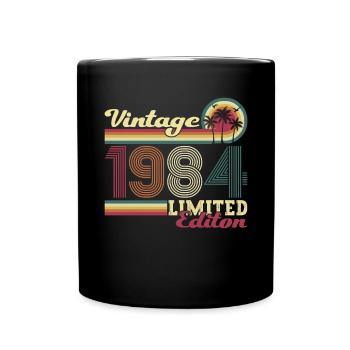 Original vintage 1984 39th birthday gift - Full Colour Mug - black - Front
