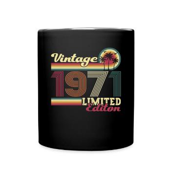 Original vintage 1971 51st birthday gift - Full Colour Mug - black - Front