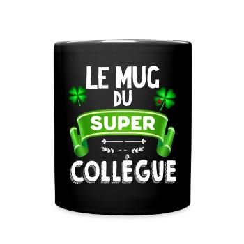 Mug collègue Idée cadeau drôle collègue sympa - Mug uni - noir - Devant