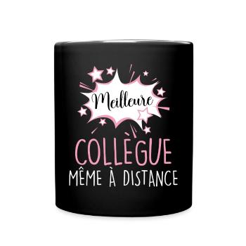 Collègue A Distance - Mug uni - noir - Devant