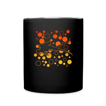 scuba diving - Tasse einfarbig - Schwarz - Vorne