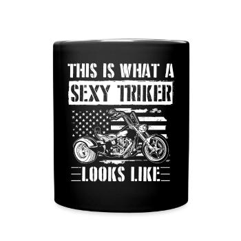 Trikes Sprüche | Trike Triker Biker Geschenkideen - Tasse einfarbig - Schwarz - Vorne