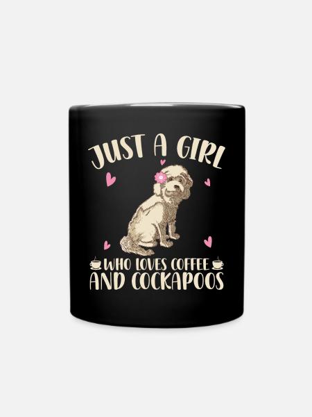 Cockapoo - Full Colour Mug - black