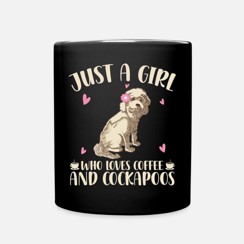 Cockapoo - Tasse einfarbig - Schwarz