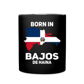 Dominikanische Republik - Tasse einfarbig - Schwarz - Vorne