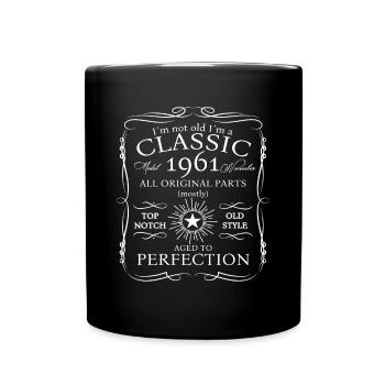 Classique Novembre 1961 61e anniversaire Cadeau - Mug uni - noir - Devant