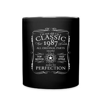 Classique Novembre 1987 Cadeau du 35e anniversaire - Mug uni - noir - Devant