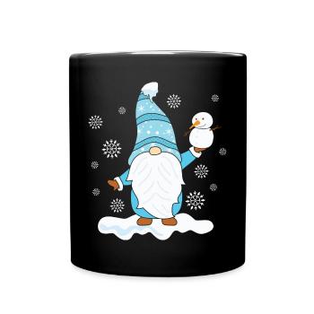 Noël Noël Gnomies - Mug uni - noir - Devant