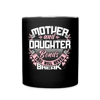 Idée cadeau de cohésion mère-fille - Mug uni - noir - Devant