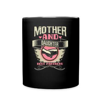 Idée cadeau de famille mère-fille - Mug uni - noir - Devant