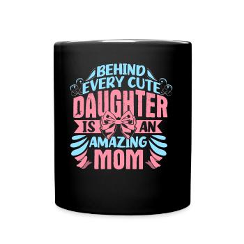 Idée cadeau de cohésion mère-fille - Mug uni - noir - Devant