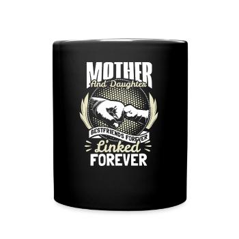 Cadeau de cohésion de la Journée mère-fille - Mug uni - noir - Devant
