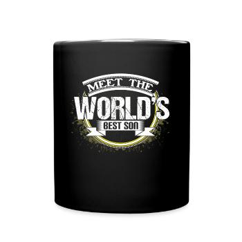 Sohn Geburt Geburtstag Geschenkidee - Tasse einfarbig - Schwarz - Vorne