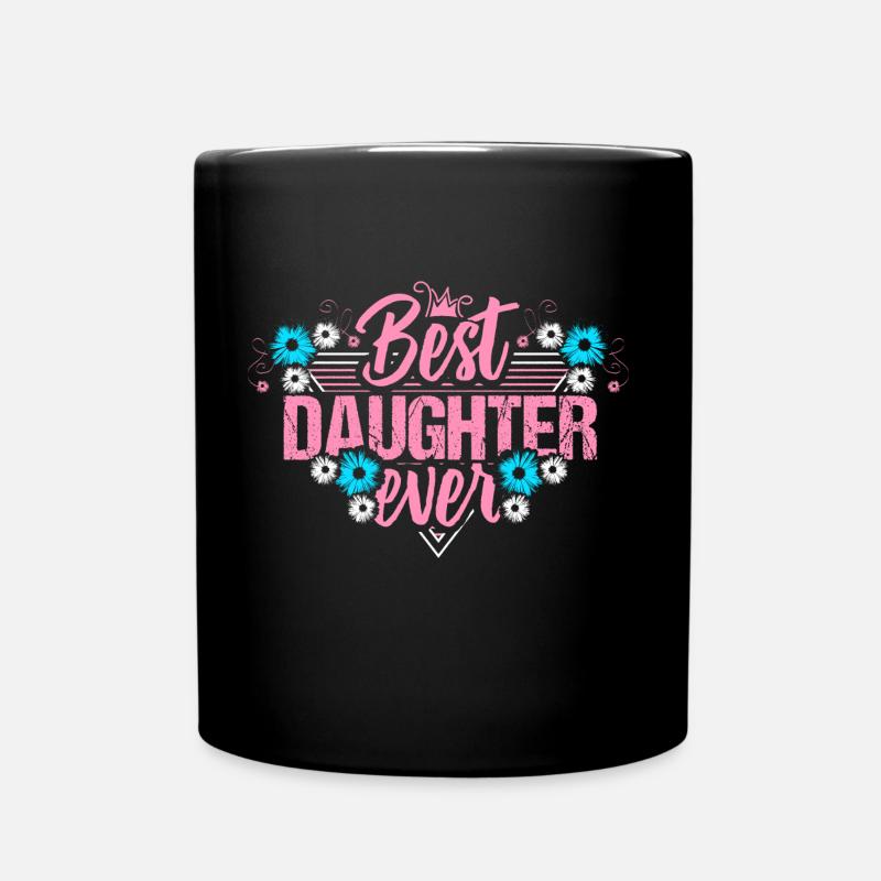 Beste Tochter Töchter Niedlich Geschenkidee - Tasse einfarbig - Schwarz