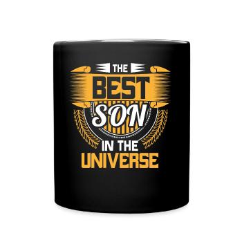 Best Son Family Young Gift Idea - Full Colour Mug - black - Front