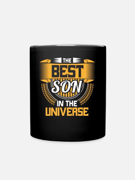 Bester Sohn Familie Junge Geschenkidee - Tasse einfarbig - Schwarz