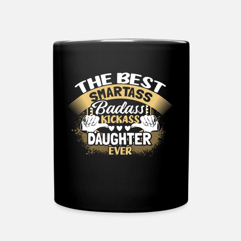 Best Daughter Daughters Sweet Gift Idea - Full Colour Mug - black
