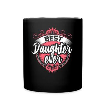 Beste Tochter Vater Geburtstag - Tasse einfarbig - Schwarz - Vorne