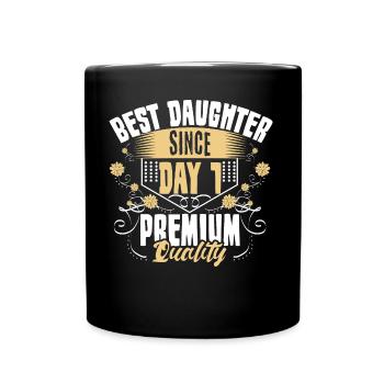 Best Daughter Parents Cute Gift - Full Colour Mug - black - Front