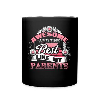 Beste Tochter Familie Süß - Tasse einfarbig - Schwarz - Vorne