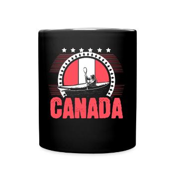 Pays de la feuille d’érable au Canada - Mug uni - noir - Devant