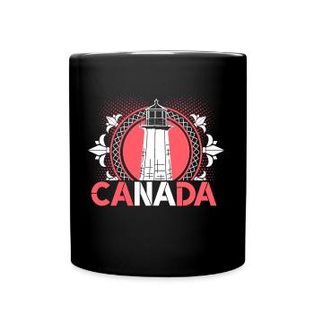 Feuille d’érable du Canada - Mug uni - noir - Devant