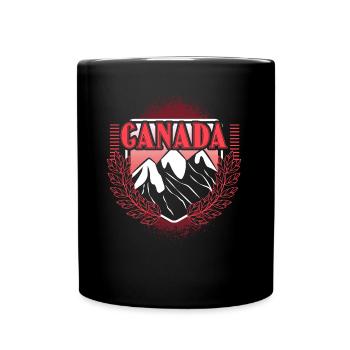 Kanada Elch Staat - Tasse einfarbig - Schwarz - Vorne