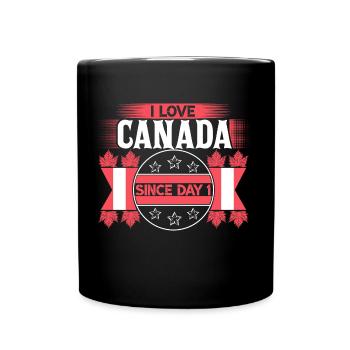 Origine de la feuille d’érable du Canada - Mug uni - noir - Devant