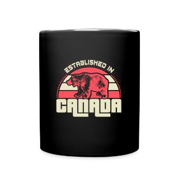 Canada Canadian Flag - Full Colour Mug - black - Front