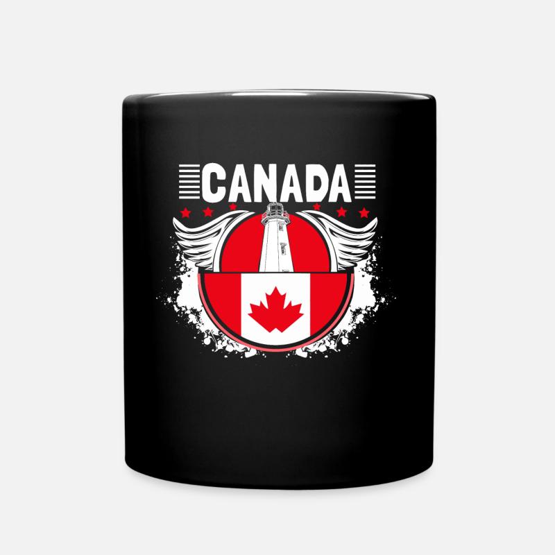 Kanada Elch Land - Tasse einfarbig - Schwarz