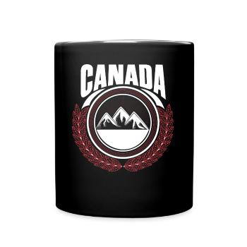 Idée cadeau du pays de naissance de l’érable Canada - Mug uni - noir - Devant