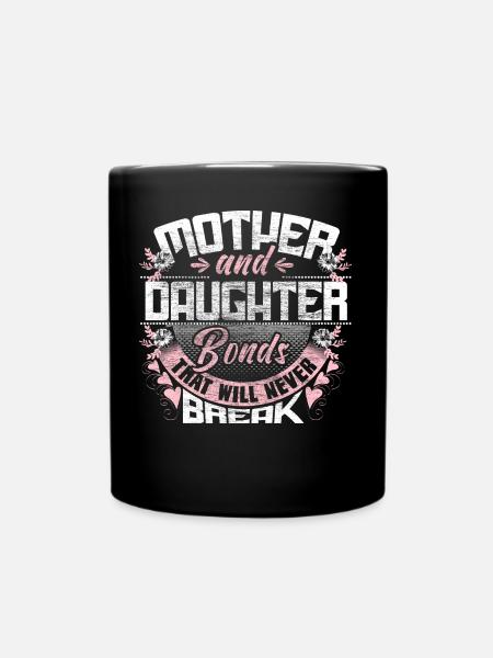 Mutter Tochter Eltern - Tasse einfarbig - Schwarz
