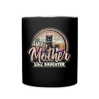 Mother and daughter Best Friends Parents Gift - Full Colour Mug - black - Front